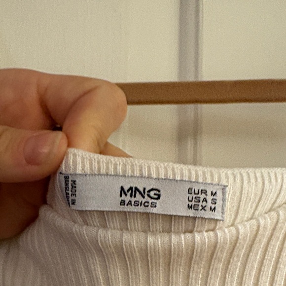 Mango White Ribbed Maxi Dress - Picture 3 of 4